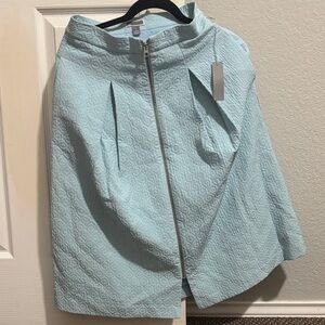 Chelsea28 textured Light Blue A-Line Skirt